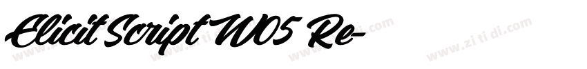 Elicit Script W05 Re字体转换
